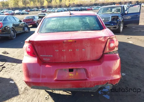 2013 Dodge Avenger Se из США, поврежденный, VIN 1C3CDZABXDN681707